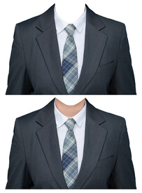 女西装证件照衣服素材psd