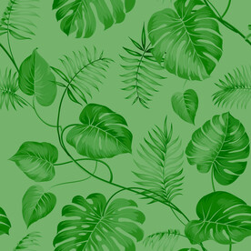 树叶植物家纺窗帘图案设计