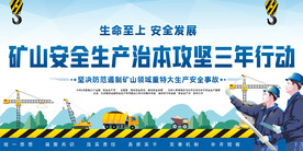 矿山安全生产展板
