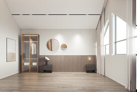 现代极简 轻奢卧室 空场景