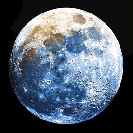 月球表面灯箱素材