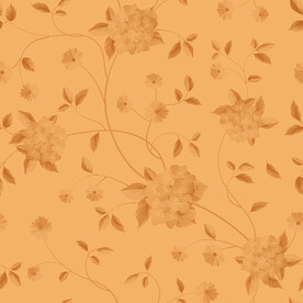 姜黄色优雅碎花印花图案 