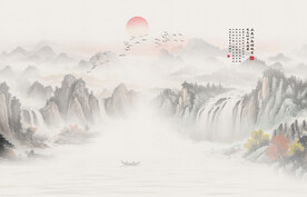 新中式意境山水画