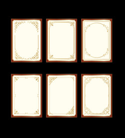 矢量边框欧式复古中式花纹边框装