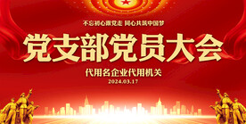 党支部会议背景