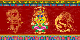 藏式婚礼背景墙