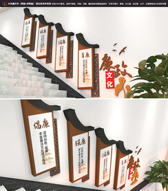 廉政楼梯文化墙