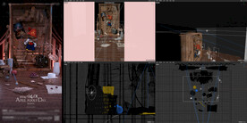 夜店愚人节概念海报