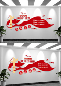 社会主义核心价值文化墙