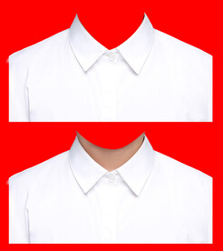 小男孩白衬衫证件照衣服素材