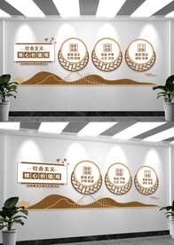 社会主义核心价值观文化墙