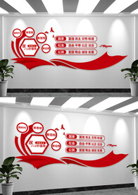 社会主义核心价值观党建文化墙