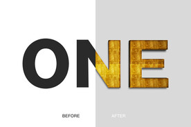 木纹立体字样式