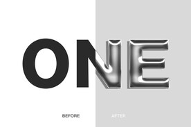 发光金属字样式