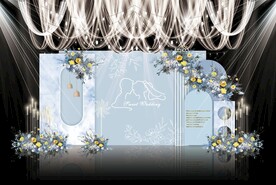 蓝色婚礼效果图