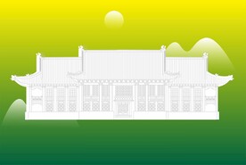 南京师范大学大门线稿