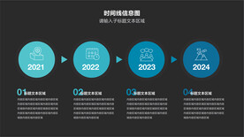 流程步骤时间线信息图