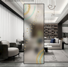 高清分层透明底平开门打印图