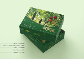 果蔬包装 平面图