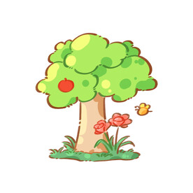 卡通树