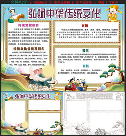 弘扬中华传统文化手抄报