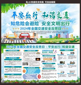 交通安全反思日展板