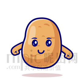 可爱卡通土豆马铃薯