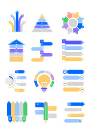 矢量报表数据图形元素