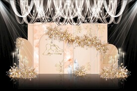 香槟色婚礼背景