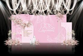 粉色婚礼效果图