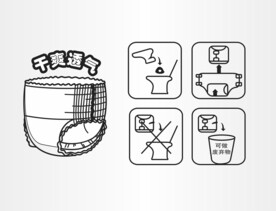 纸尿裤图标使用过程