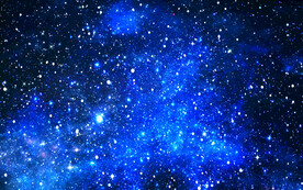 蓝色星空图