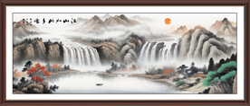 中堂山水画