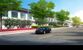 道路绿化效果图