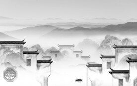 极简 灰色高清山水 TiF分层