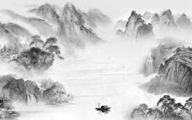 高雅 新品中式山水 TIF分层