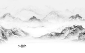 现代 最新中式山水 TIF分层