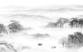 新传 简约灰色山水 TiF分层