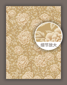 平铺传统古典花纹底纹图案