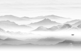 现代 极简中式山水 TiF分层