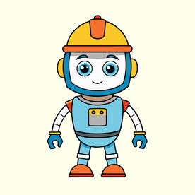 矢量人物卡通科技机器人