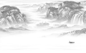 高雅 灰色高端墙画 TIf分层