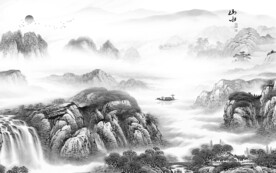 奢雅 灰色高端墙画 TIf分层