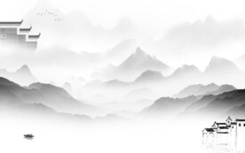 高档 灰色高清山水 Tif分层