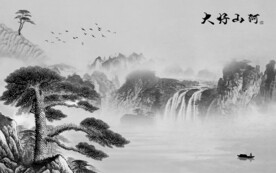 大气 意境灰色山水 TiF分层