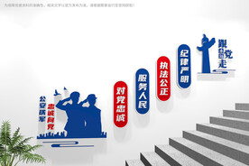 警营楼梯文化墙