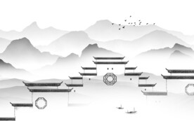 高清 灰色高雅山水 TiF分层