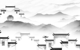 大气 灰色高雅山水 TiF分层