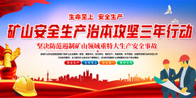 矿山安全宣传展板