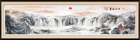 国画山水长卷